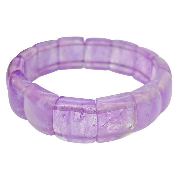 Amethyst Stretch Beaded Bracelet