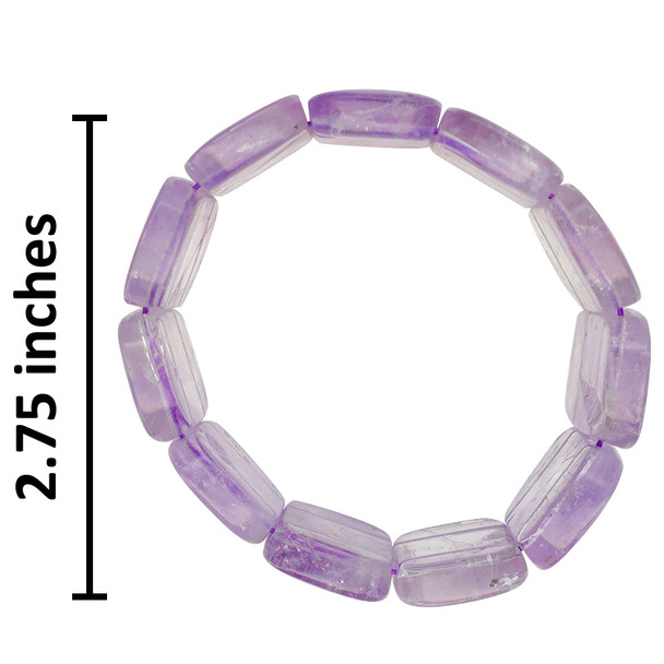 Amethyst Stretch Beaded Bracelet