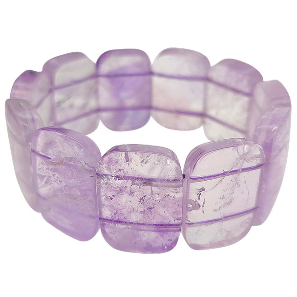 Amethyst Stretch Beaded Bracelet