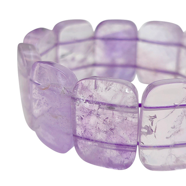 Amethyst Stretch Beaded Bracelet