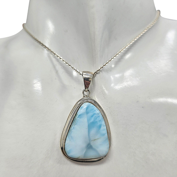 Larimar Sterling Silver Pendant