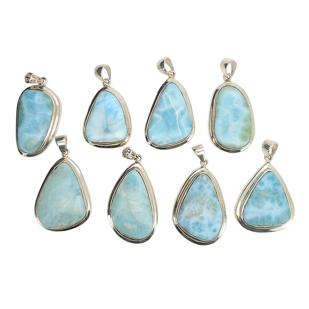 Larimar Sterling Silver Pendant