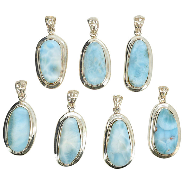 Larimar Sterling Silver Pendant