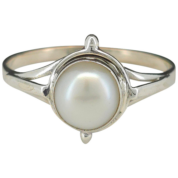 Pearl Sterling Silver Ring