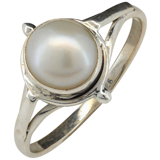 Pearl Sterling Silver Ring