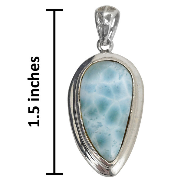Larimar Sterling Silver Pendant
