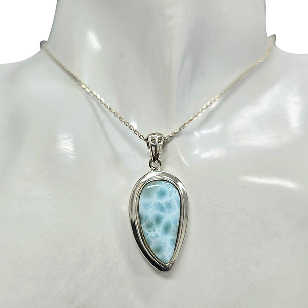 Larimar Sterling Silver Pendant