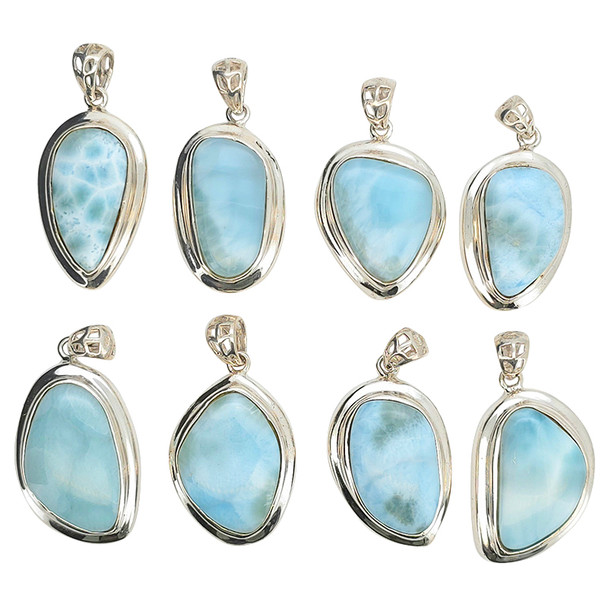 Larimar Sterling Silver Pendant