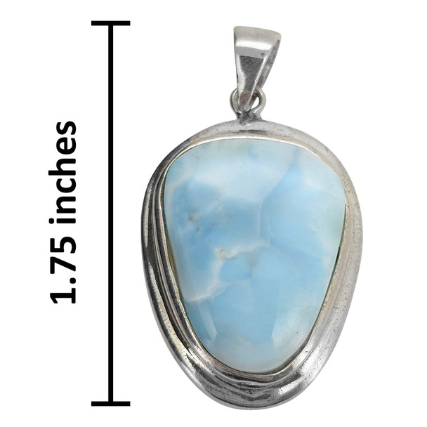 Larimar Sterling Silver Pendant