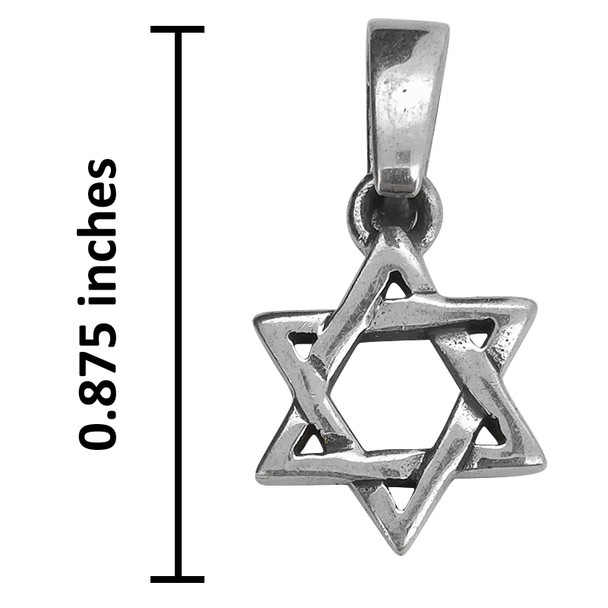 Sterling Silver Star of David Pendant