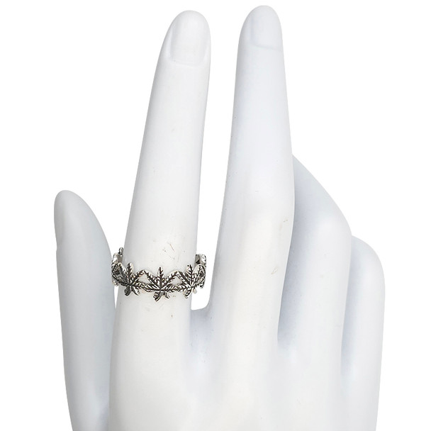 Leaf Sterling Silver Ring