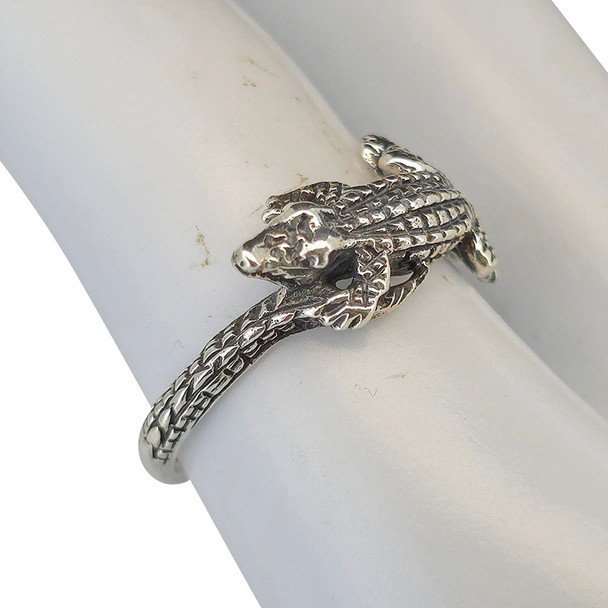 Sterling Silver Alligator Ring