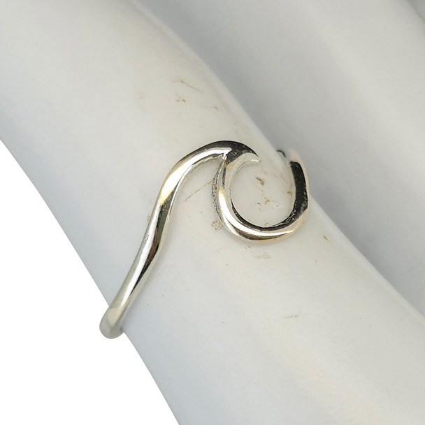 Sterling Silver Wave Design Ring
