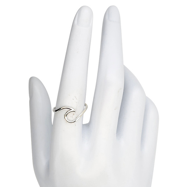Sterling Silver Wave Design Ring