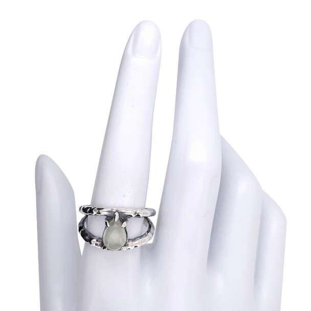 Prasiolite Sterling Silver Ring