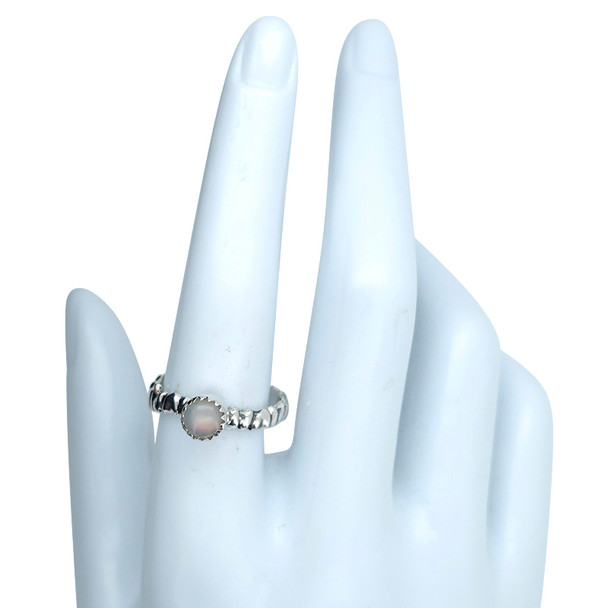 Opal Sterling Silver Ring