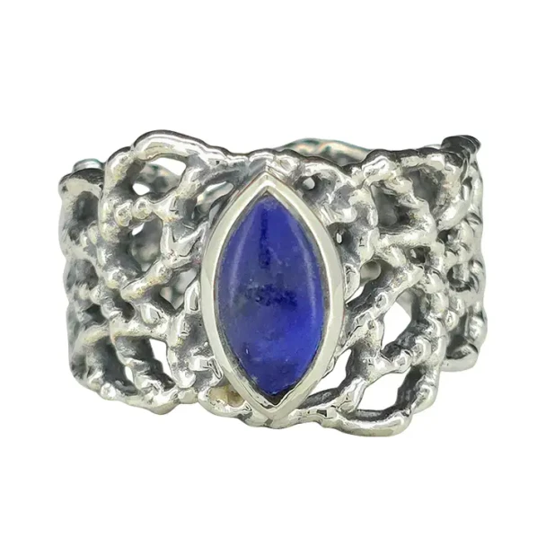 Lapis Sterling Silver Handmade Ring