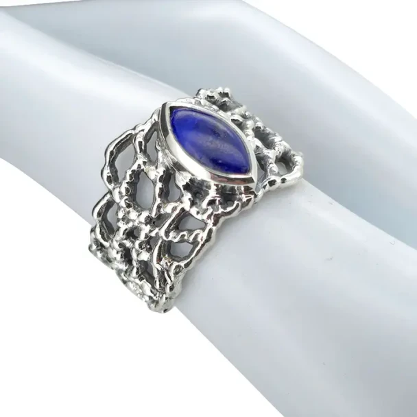 Lapis Sterling Silver Handmade Ring