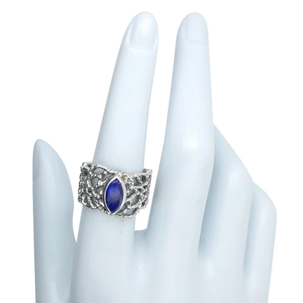 Lapis Sterling Silver Handmade Ring