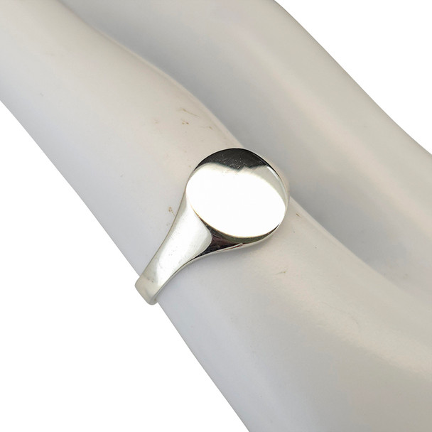 Plain Sterling Silver Signet Ring