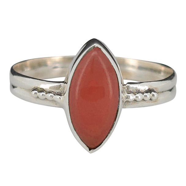 Red Onyx Sterling Silver Ring
