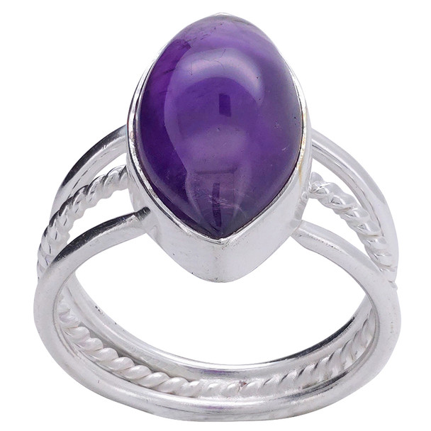Amethyst Sterling Silver Ring