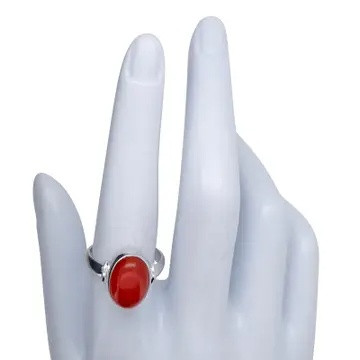 Red Onyx Sterling Silver Ring