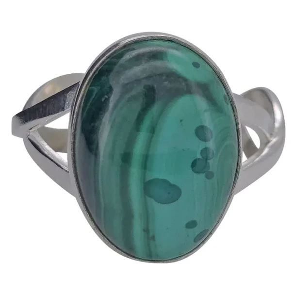Malachite Sterling Silver Ring