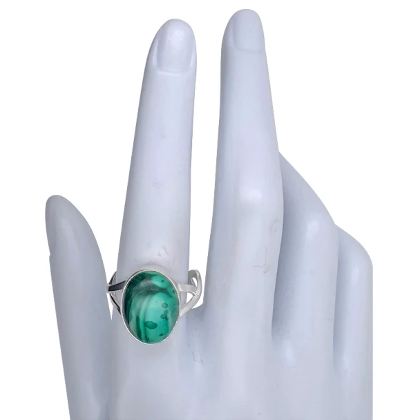 Malachite Sterling Silver Ring
