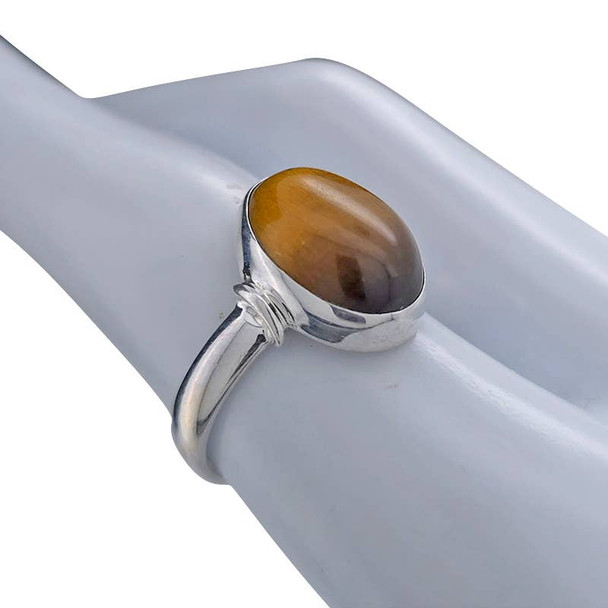 Tiger Eye Sterling Silver Ring