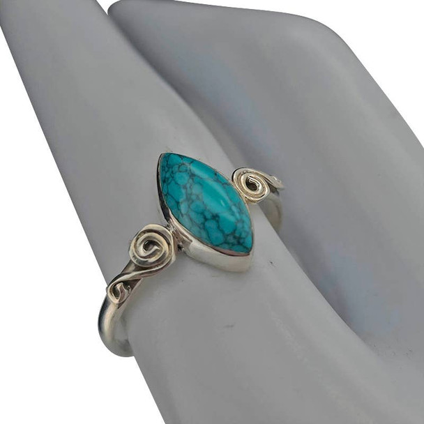 Howlite Sterling Silver Ring