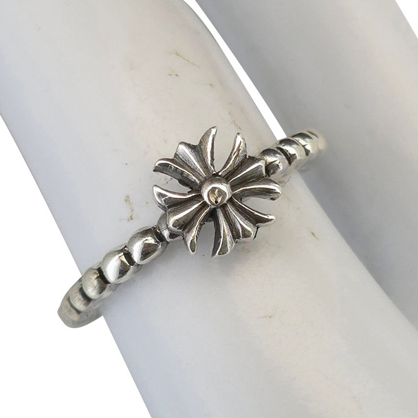 Gothic Biker Cross Sterling Silver Ring