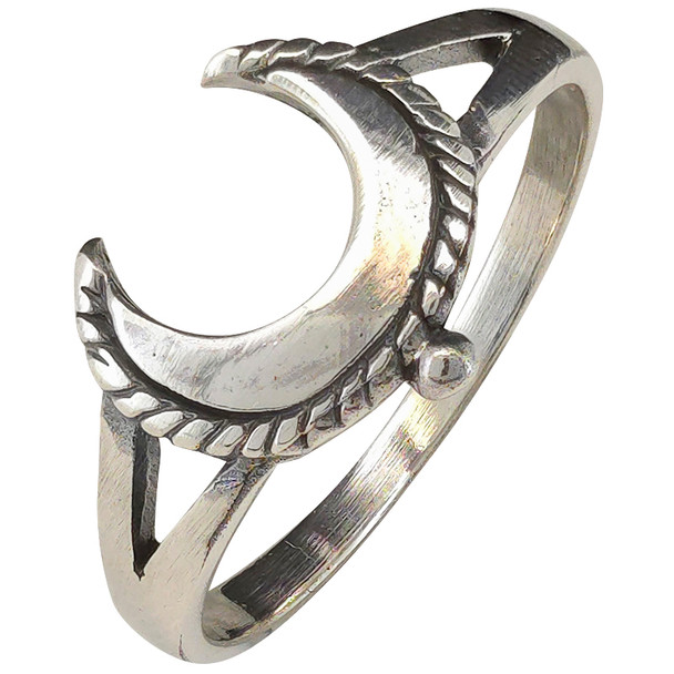Western Moon Sterling Silver Ring
