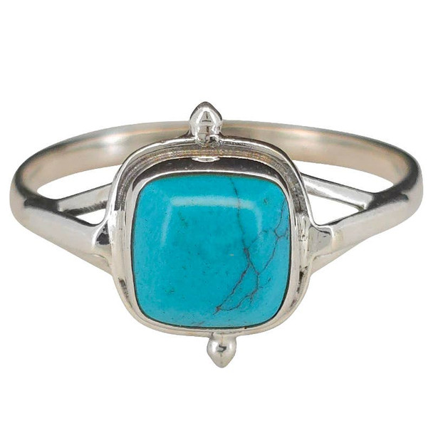 Howlite Sterling Silver Ring