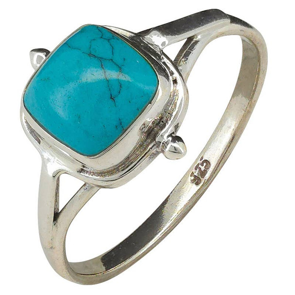 Howlite Sterling Silver Ring