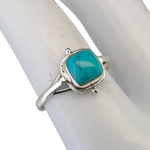 Howlite Sterling Silver Ring