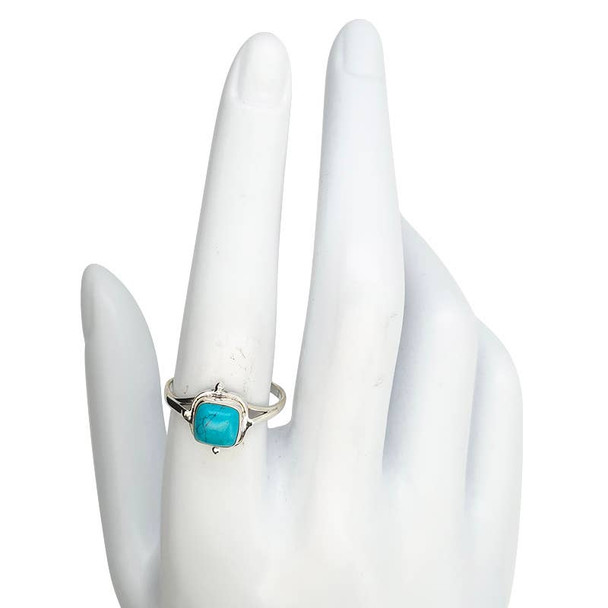 Howlite Sterling Silver Ring