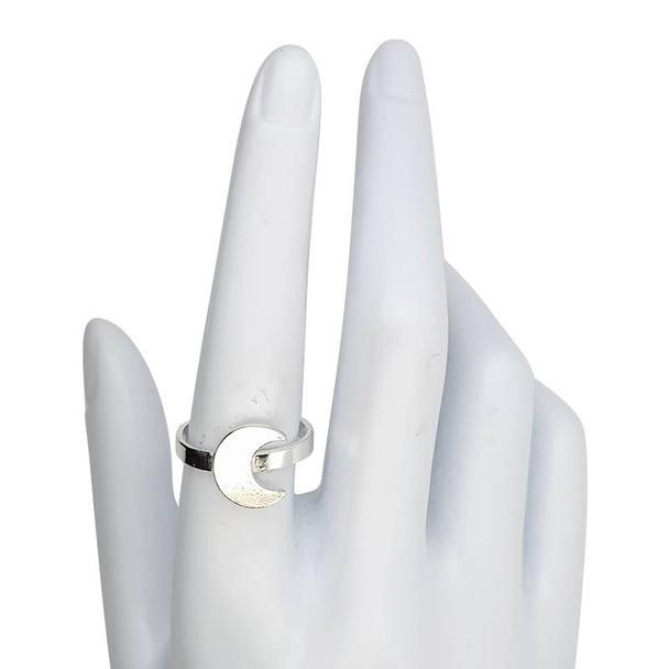 Moon Sterling Silver Ring