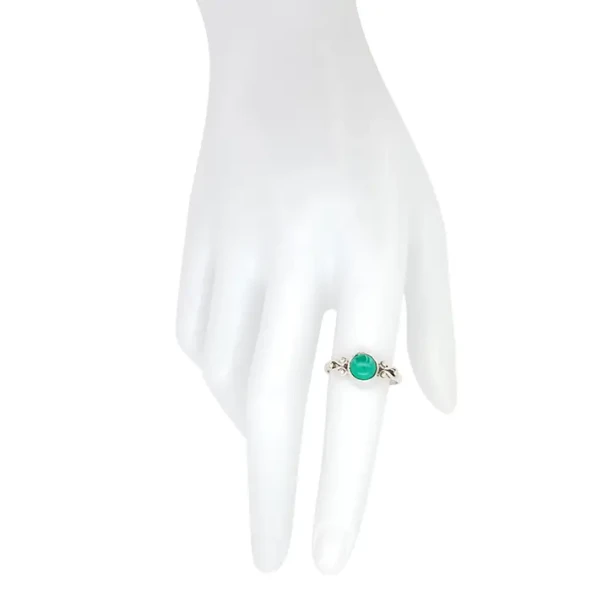 Green Onyx Sterling Silver Ring