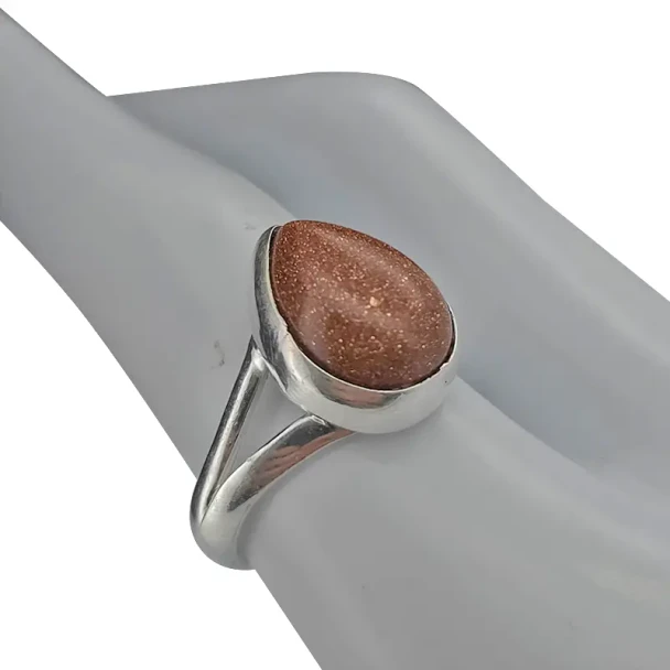 Goldstone Sterling Silver Ring