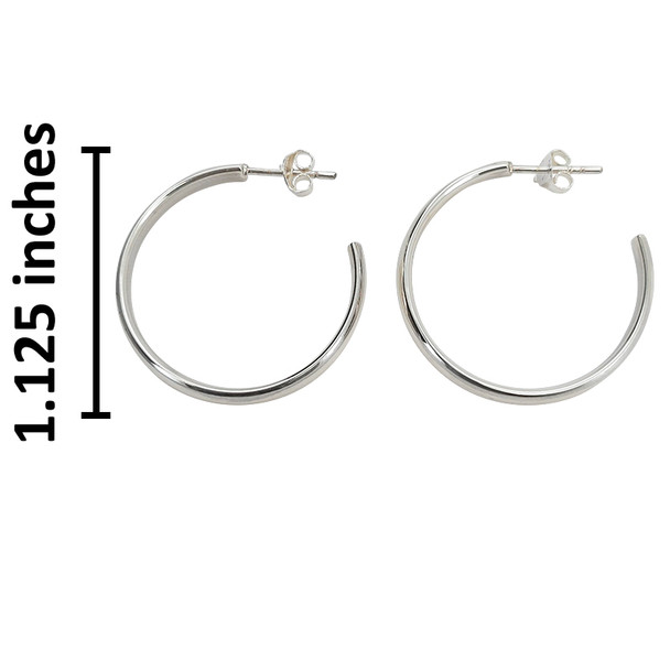 Classic Sterling Silver Hoop Earrings