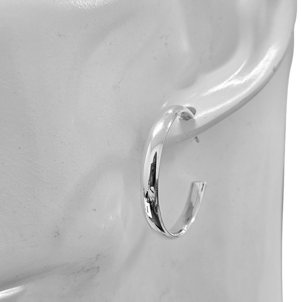 Classic Sterling Silver Hoop Earrings