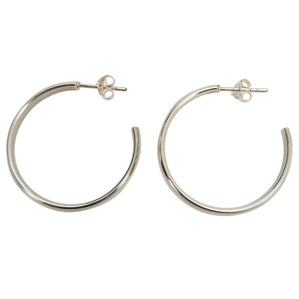 Classic Sterling Silver Hoop Earrings