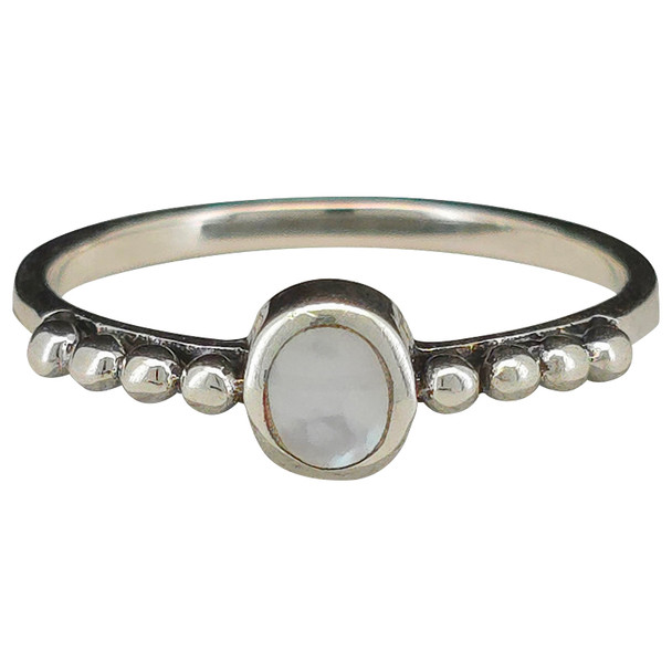 Mother-of-Pearl Sterling Silver Ring
