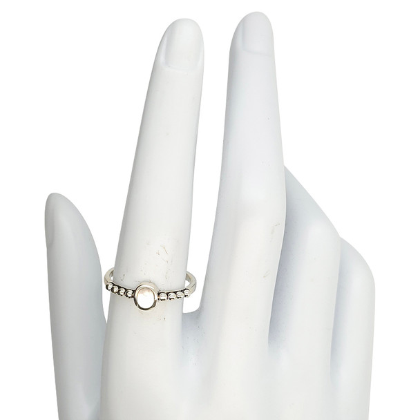 Mother-of-Pearl Sterling Silver Ring