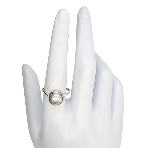 Pearl Sterling Silver Ring