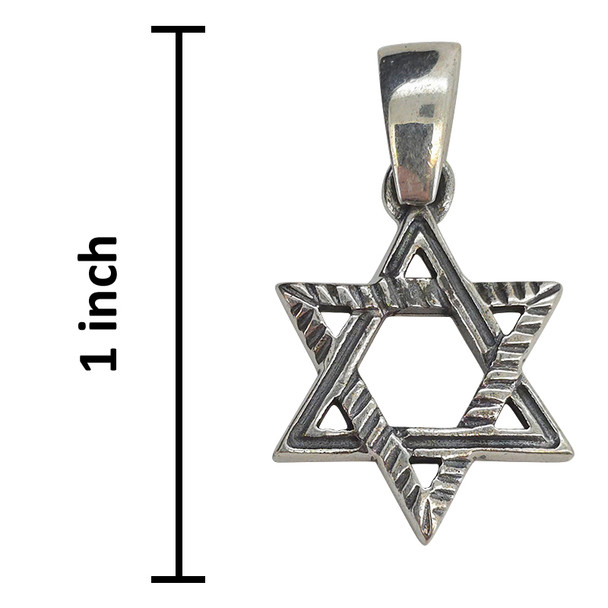 Star of David Sterling Silver Pendant
