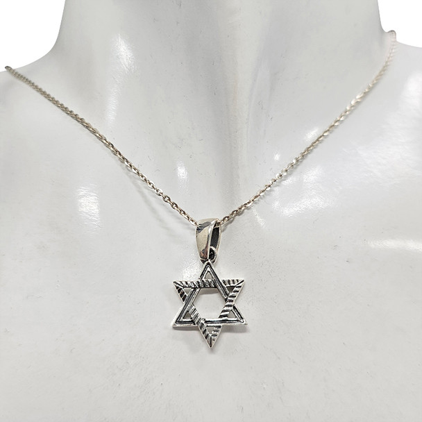 Star of David Sterling Silver Pendant