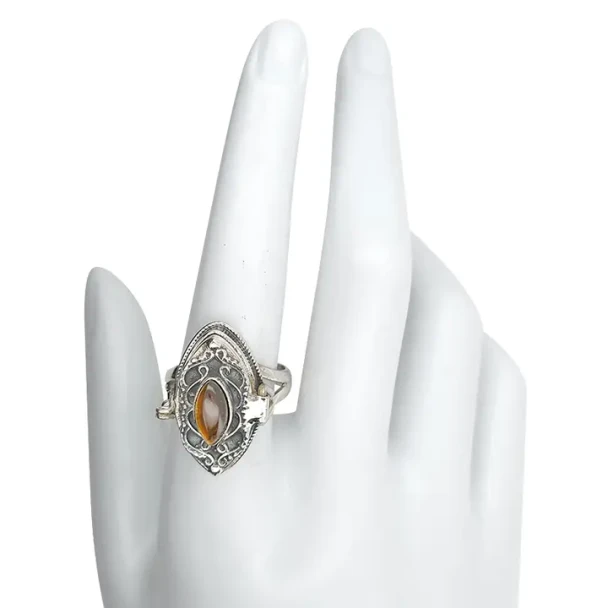 Tiger's Eye Locket / Poison Ring  6890