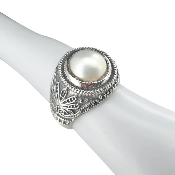 Pearl Sterling Silver Ring